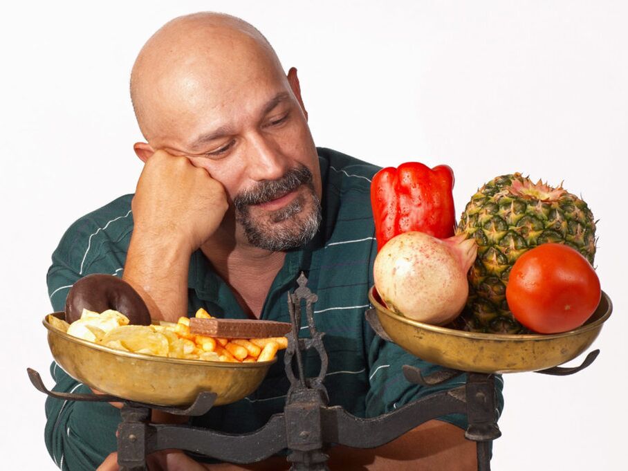 alimentos saludables y no saludables para la potencia