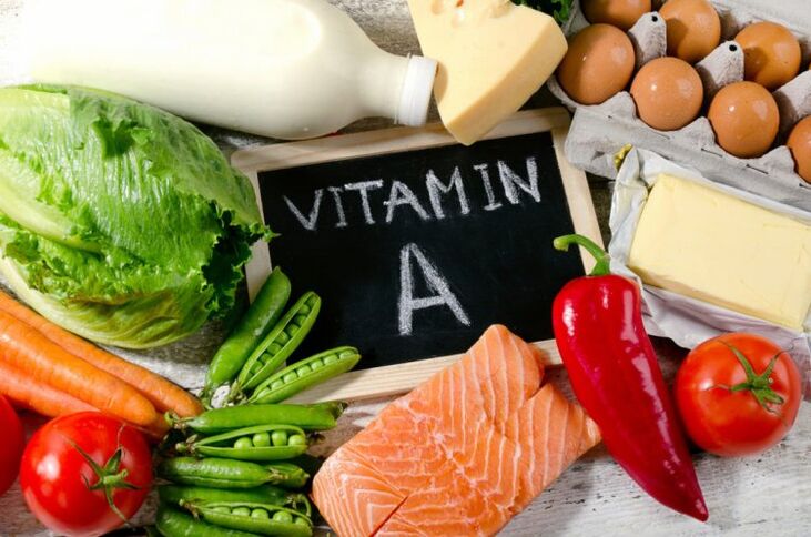 vitamina A en productos para la potencia
